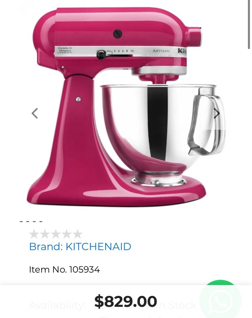 MIXER KITCHENAID 5QT CRANBERRY KSM150 TV Home Appliances Kitchen Appliances Hand Stand Mixers on Carousell