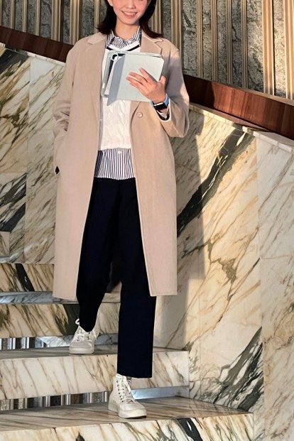 Navy Uniqlo Smart Ankle Pants, Women's Fashion, Bottoms, Other