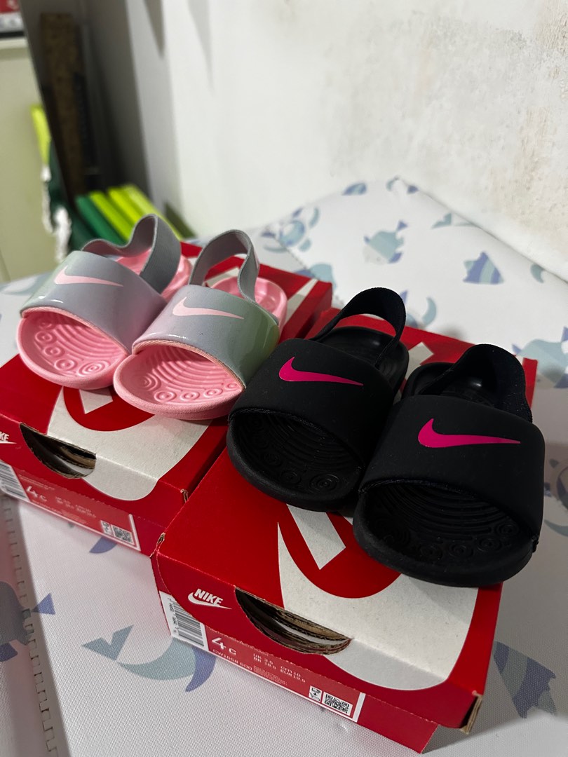 Nike slippers baby on sale