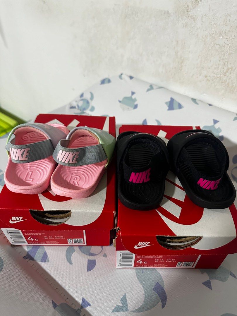 Nike kawa slippers baby on sale