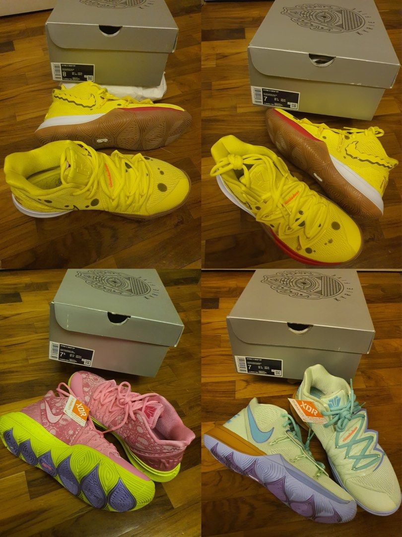 Nike x Spongebob Square pants x Kyrie Irving Shoes Luxury Sneakers Footwear on Carousell