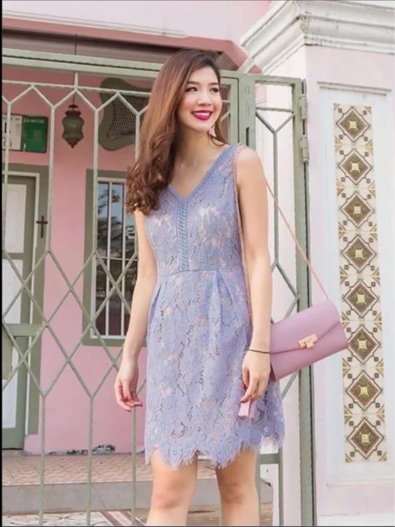 Lace periwinkle dress clearance