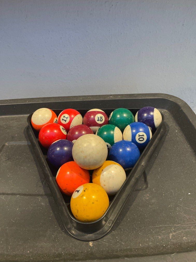Pool balls and sticks., Sports Equipment, Other Sports Equipment and
