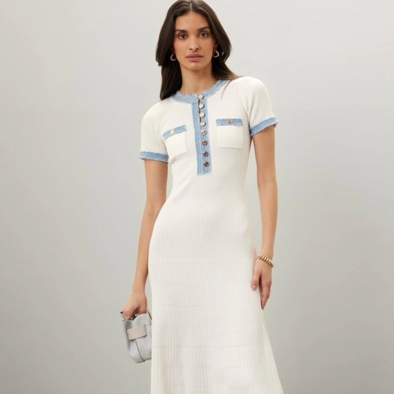 Sandro Knit and Denim Midi Dress, Women's Fashion, Dresses & Sets, Dresses on Carousell Sandro Knit and Denim Midi Dress, Women's Fashion, Dresses & Sets, Dresses on Carousell