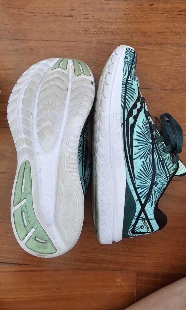 Saucony Kinvara Everun Running Shoes Sneakers Green Size UK5