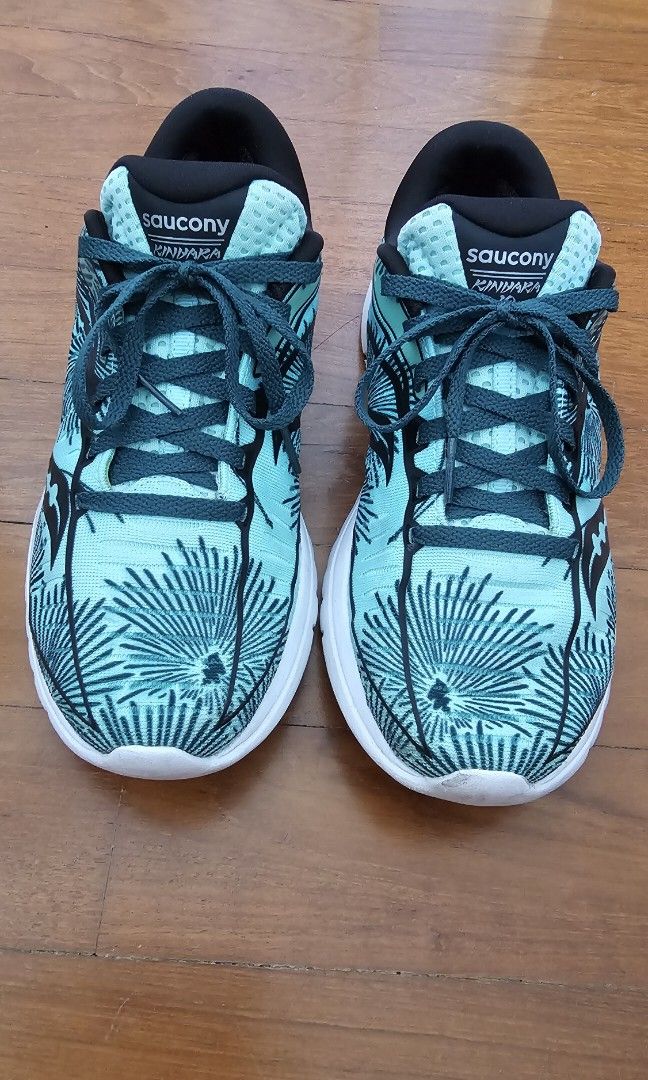 Saucony Kinvara Everun Running Shoes Sneakers Green Size UK5