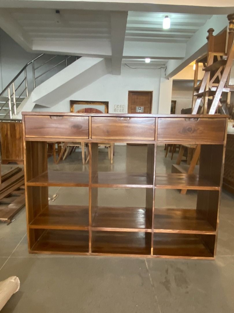 Solid Teak Wood Console Divider with 3 Drawers Better Than Mahogany ...