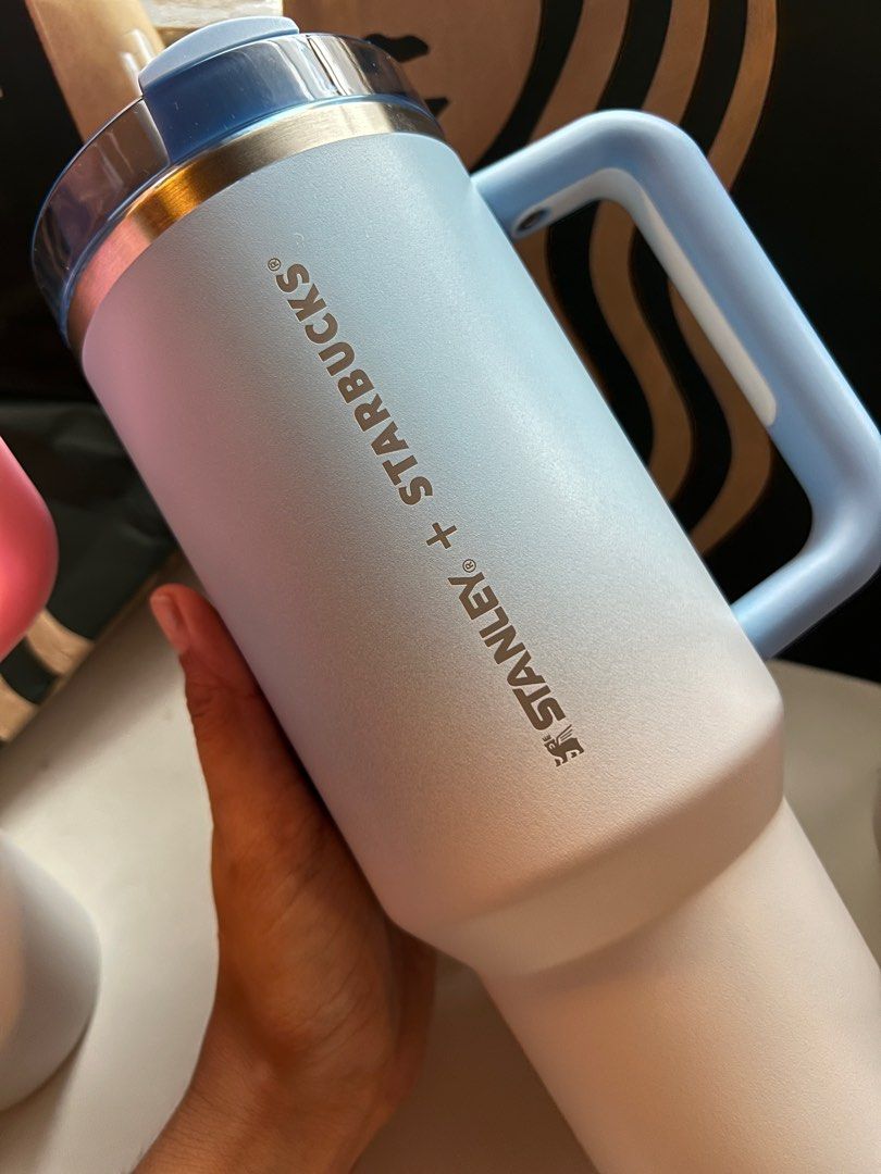 Stanley Starbucks Pink (Category: Water Bottles & Tumblers) located in Caloocan City. Submitted by casadisenyo (Listing ID 1318066816, Image 3). Description: 40oz With SKU With box GREY & BLUE SOLD.