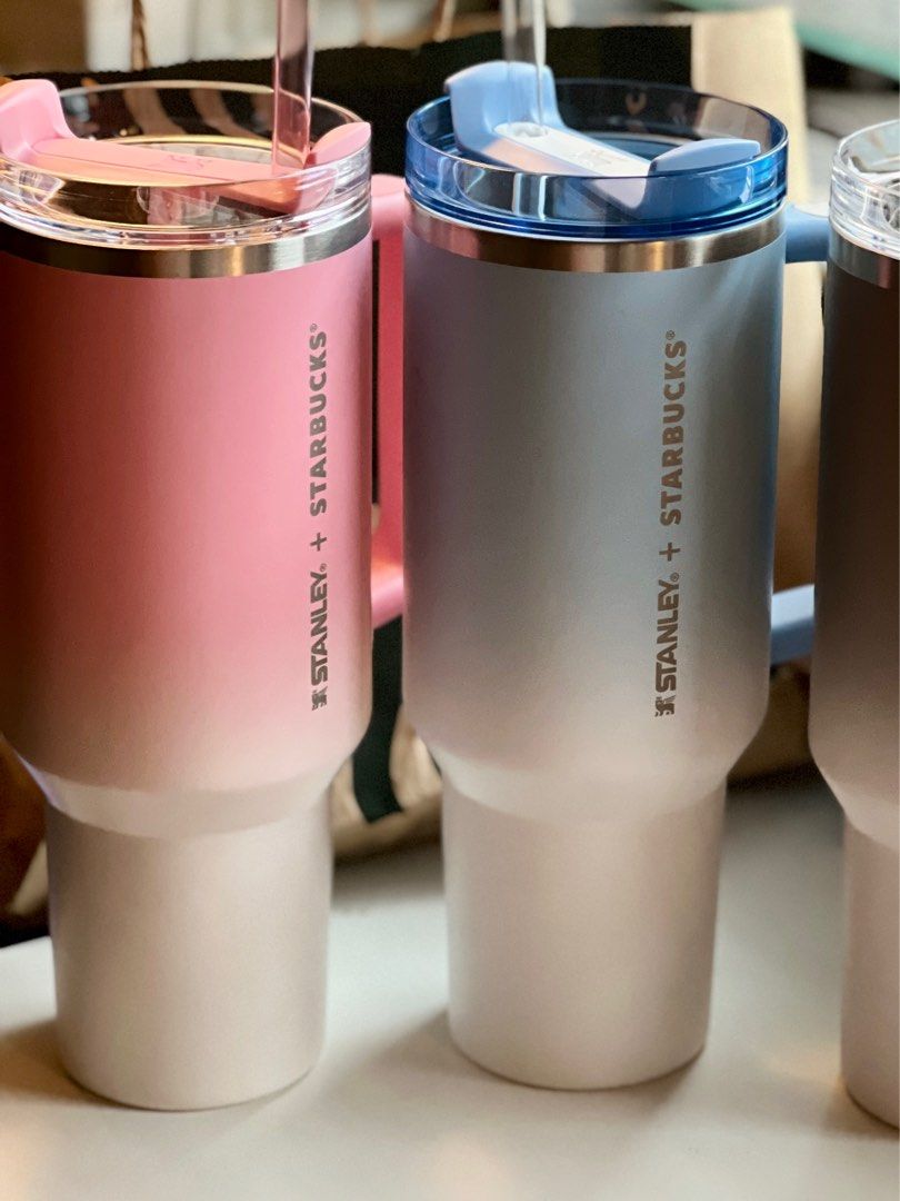 Stanley Starbucks Pink (Category: Water Bottles & Tumblers) located in Caloocan City. Submitted by casadisenyo (Listing ID 1318066816, Image 1). Description: 40oz With SKU With box GREY & BLUE SOLD.