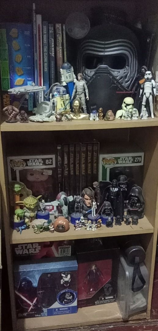Star Wars Toy Collection Lot (Category: Action & Battle Toys) located in Manila. Submitted by quing13 (Listing ID 1317938388, Image 1). Description: Negotiable Hasbro Lightsaber Lego Funko PM for offers.