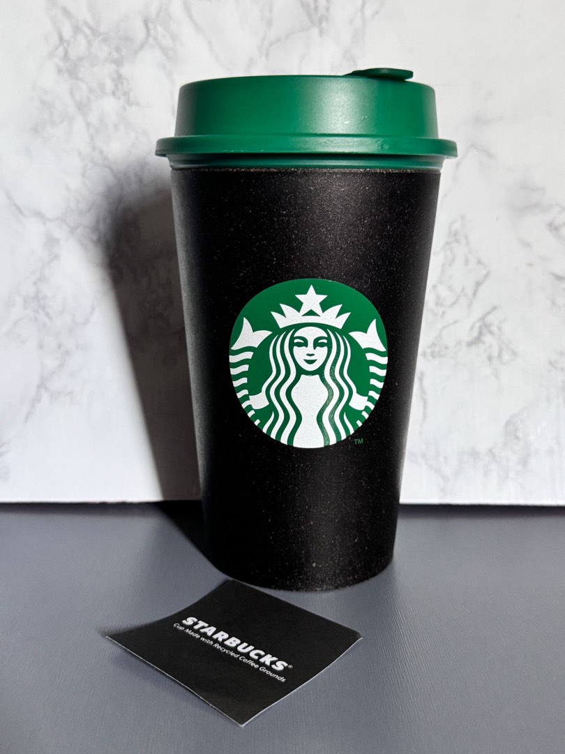 StarBucks Tumbler Cup Black and Green, Furniture & Home Living, Kitchenware  & Tableware, Water Bottles & Tumblers on Carousell