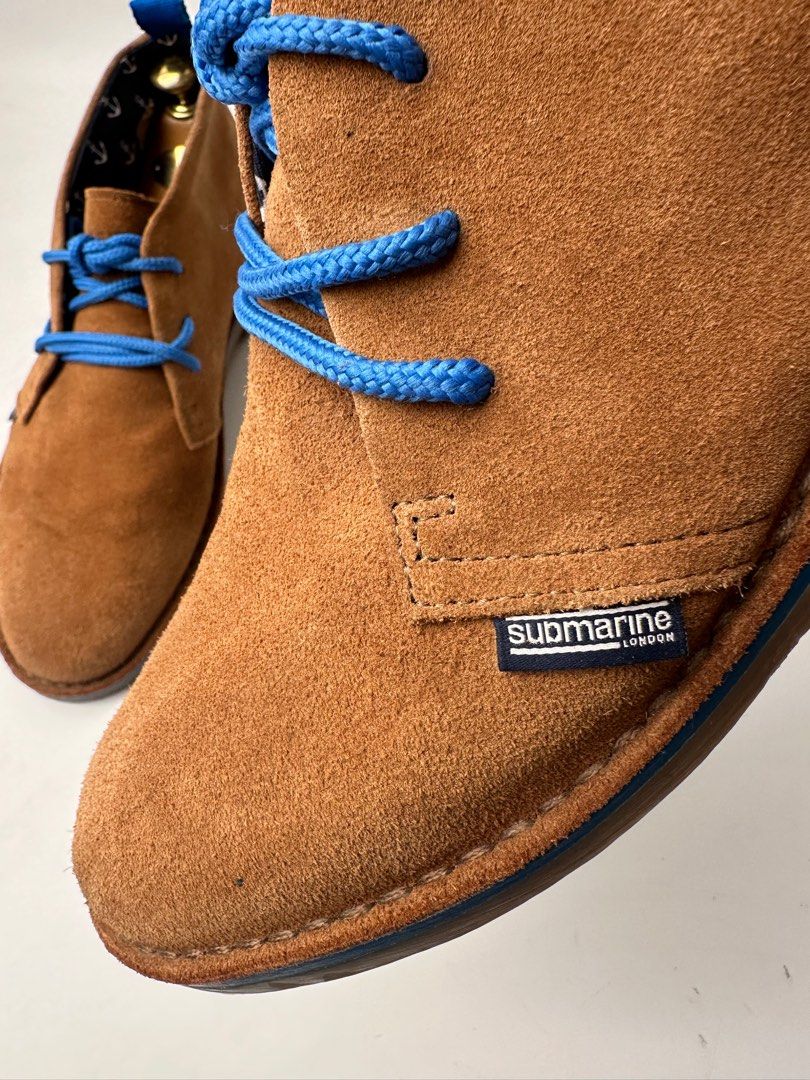 Submarine London Mid Cut Suede Leather
