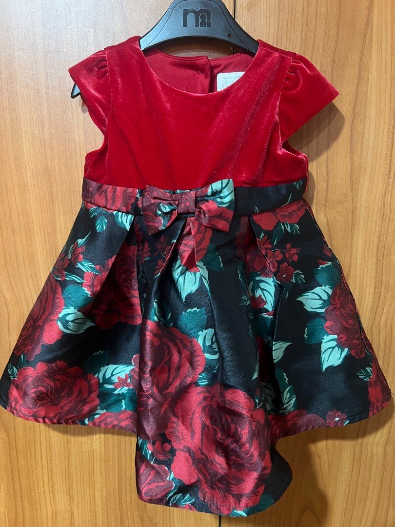 The Children s Place Red Dress 9 12 mos Babies Kids Babies Kids Fashion on Carousell