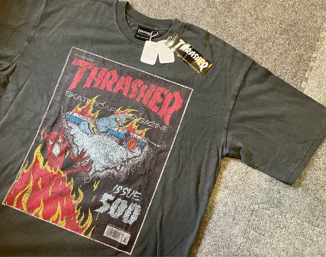 Thrasher skate t shirt cheap