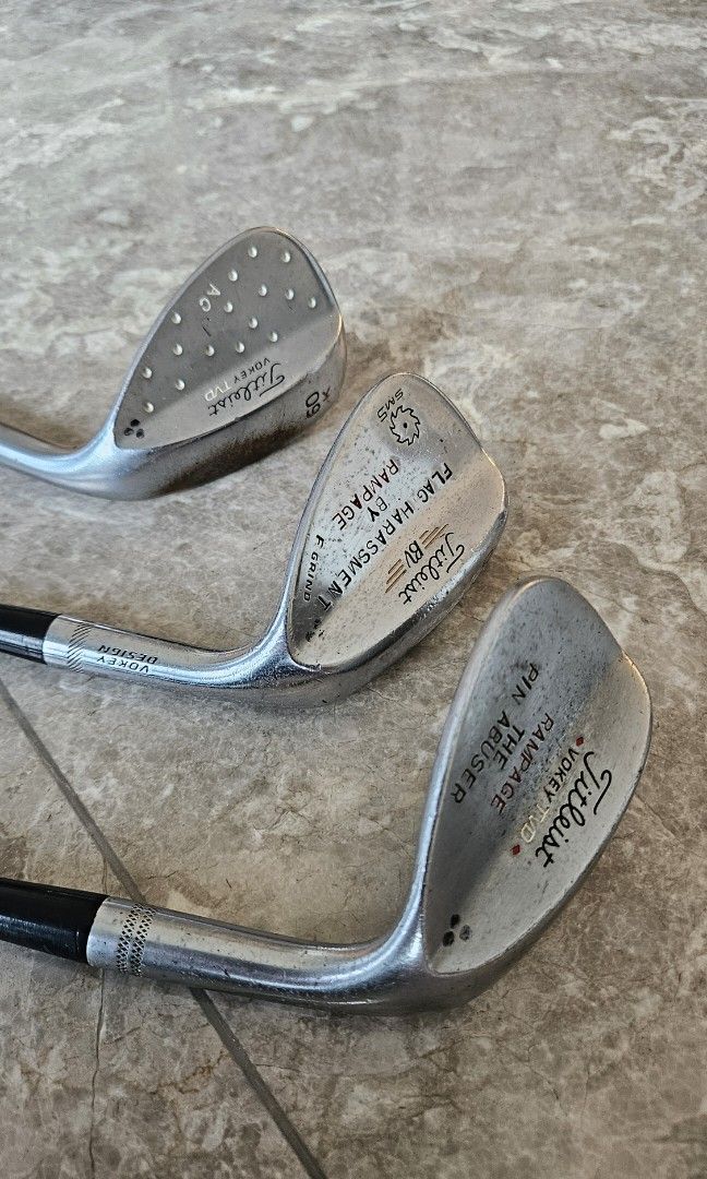 Titleist vokey TVD wedge set Sports Equipment Sports Games Golf on Carousell