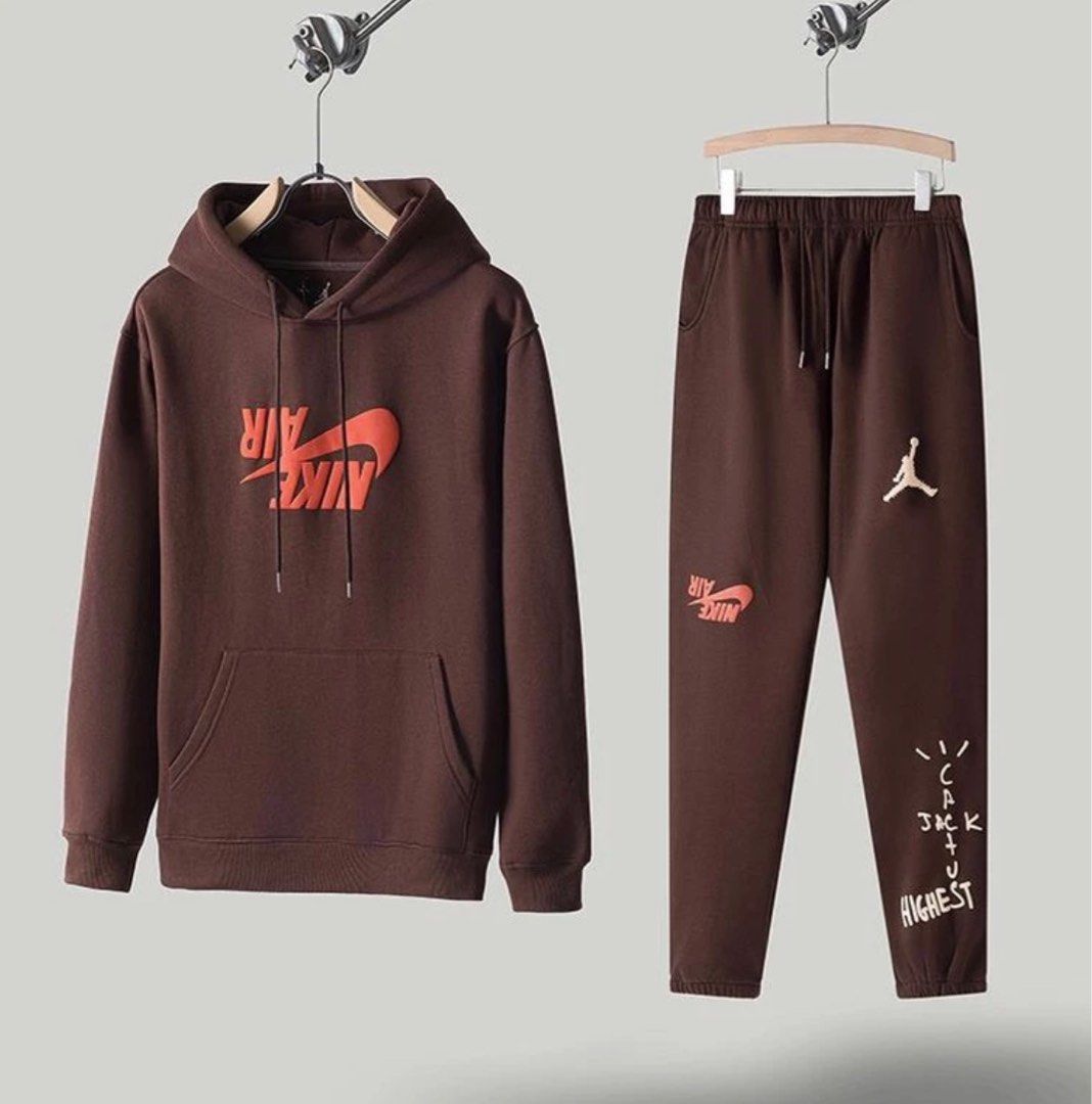 TRAVIS SCOTT x JORDAN HOODIE SWEATPANTS brown