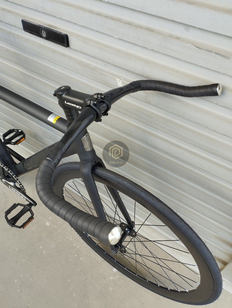 ⚫TSUNAMI SNM-100 Premium Matte Black Bull Horn Fixie Fixed Gear