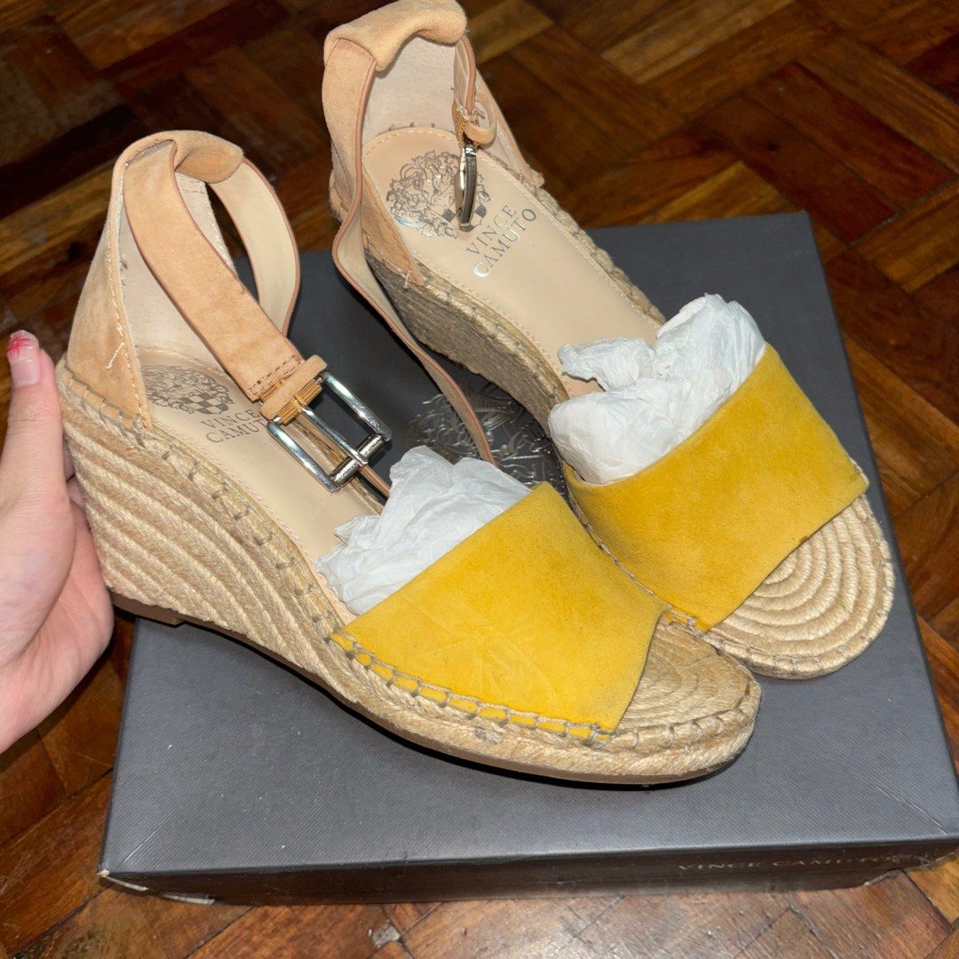 Vince Camuto Leera Espradille Wedge Sandals Women s Fashion Footwear Wedges on Carousell