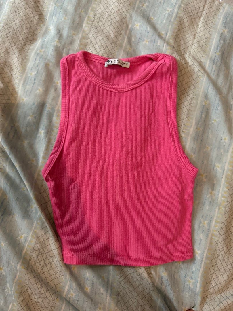 ZARA pink tank top sleeveless (Category: Sleeveless) located in Manila. Submitted by mariedln (Listing ID 1317944005, Image 1). Description: RFS: declutter .