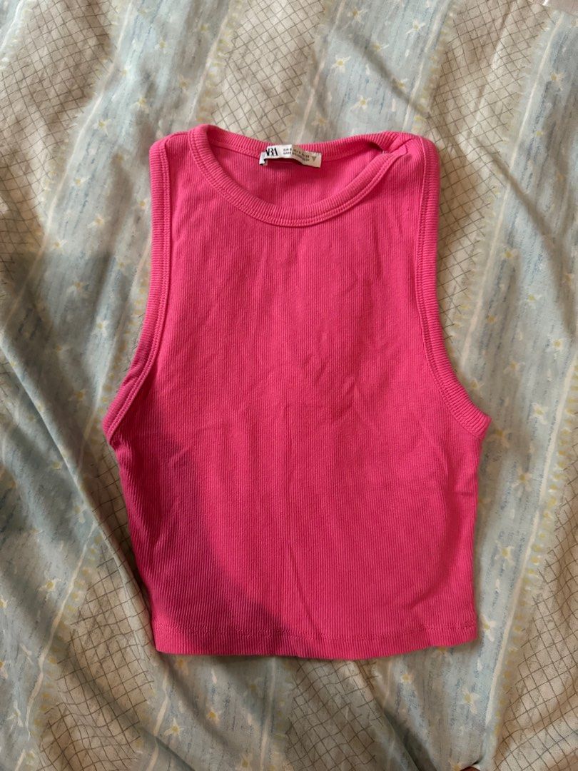 ZARA pink tank top sleeveless (Category: Sleeveless) located in Manila. Submitted by mariedln (Listing ID 1317944005, Image 2). Description: RFS: declutter .