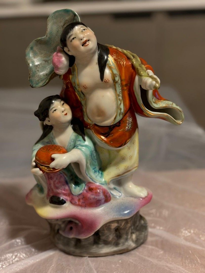 中国 景德鎮 陶磁鼻煙壺 手絵 「伏虎羅漢」 【公式通販】