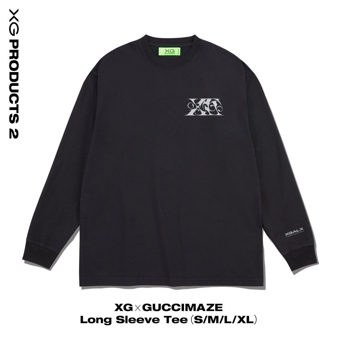XG × GUCCIMAZE Long Sleeve Tee Mサイズ　未開封 xg - 完売品 XG ロング Tシャツ XLサイズ XG × GUCCIMAZEの通販