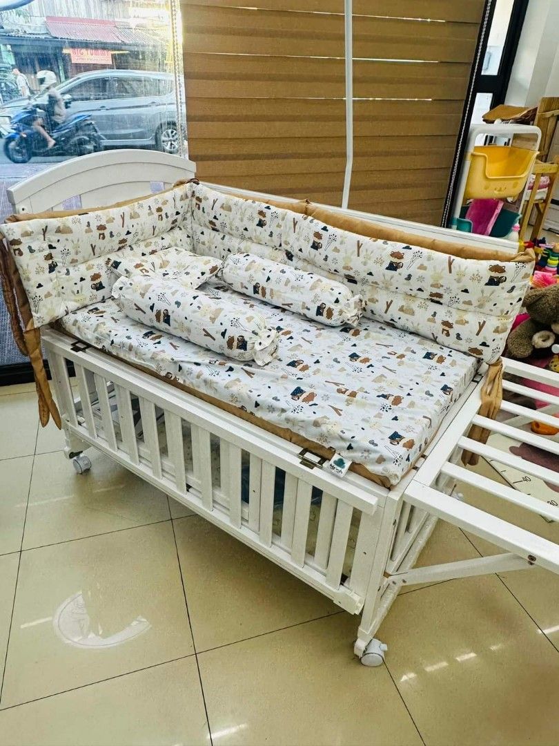 Adjustable crib for baby! Free delivery (Category: Cots & Cribs) located in Pasig City. Submitted by shytorres (Listing ID 1322743531, Image 1). Description: STARTING PRICE @ 1,350 ‼️ Baby crib and cribsets available onhand! Adjustable / dropside / co-sleeper 💯 For newborn up to toddler 💯 Available sizes: 22x36 and 24x40 Starting price for crib only is 1,350 ‼️ Starting price for crib with foam is 1,950 ‼️ Starting price for crib with foam pill