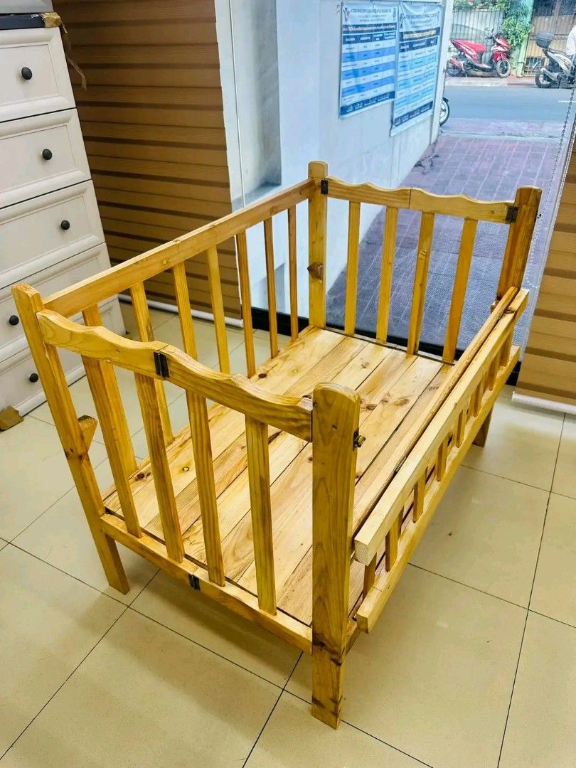 Adjustable crib for baby! Free delivery (Category: Cots & Cribs) located in Pasig City. Submitted by shytorres (Listing ID 1322743531, Image 3). Description: STARTING PRICE @ 1,350 ‼️ Baby crib and cribsets available onhand! Adjustable / dropside / co-sleeper 💯 For newborn up to toddler 💯 Available sizes: 22x36 and 24x40 Starting price for crib only is 1,350 ‼️ Starting price for crib with foam is 1,950 ‼️ Starting price for crib with foam pill
