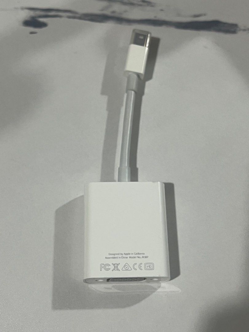 Apple Mini DisplayPort to VGA Adapter (Category: Cables & Adaptors) located in Mandaluyong City. Submitted by lovedbyjy (Listing ID 1322849315, Image 2). Description: Used once only! Minimal signs of usage. 10/10 condition. No more box. 100% authentic. Got this last 2023 only. Original price: 1,590.00. RFS: sold my Macbook Pro this year. Free shipping nationwide. .