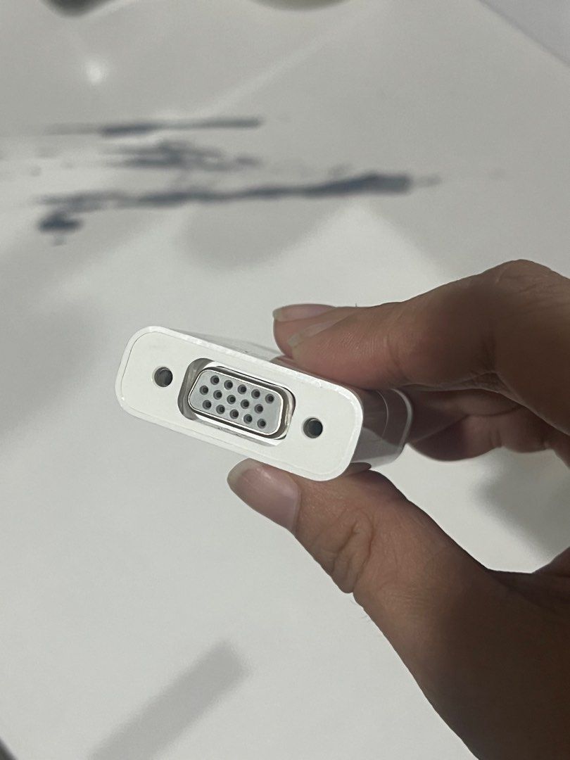 Apple Mini DisplayPort to VGA Adapter (Category: Cables & Adaptors) located in Mandaluyong City. Submitted by lovedbyjy (Listing ID 1322849315, Image 3). Description: Used once only! Minimal signs of usage. 10/10 condition. No more box. 100% authentic. Got this last 2023 only. Original price: 1,590.00. RFS: sold my Macbook Pro this year. Free shipping nationwide. .