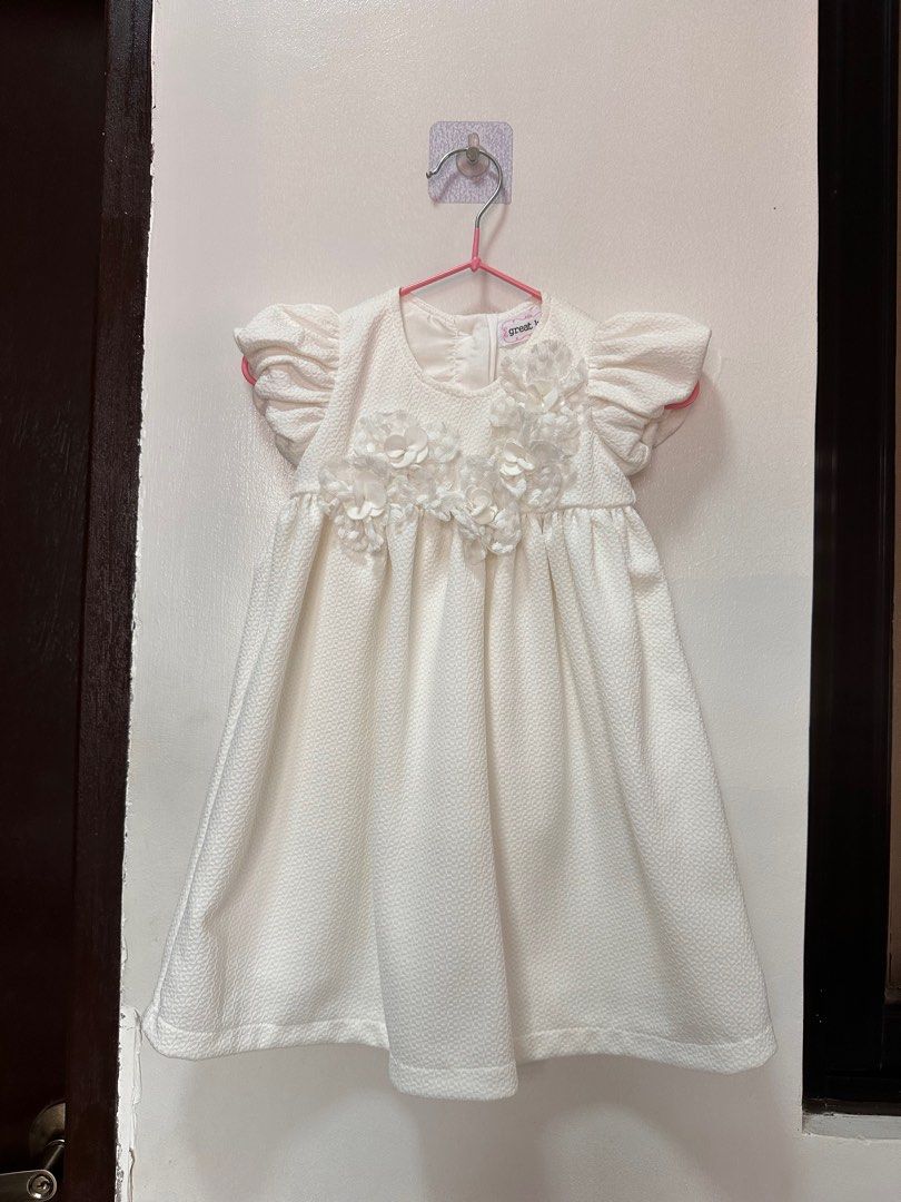 Baptism Baby Dress (Category: Babies & Kids Fashion) located in Muntinlupa City. Submitted by jaimielso (Listing ID 1322875952, Image 1). Description: Very nice and classy in actual Bought in SM Dept Store for around 1,800 pesos Used only once Size is 12-18 months Will give the headband as a freebie We can meet up around Alabang if you like to see in person.