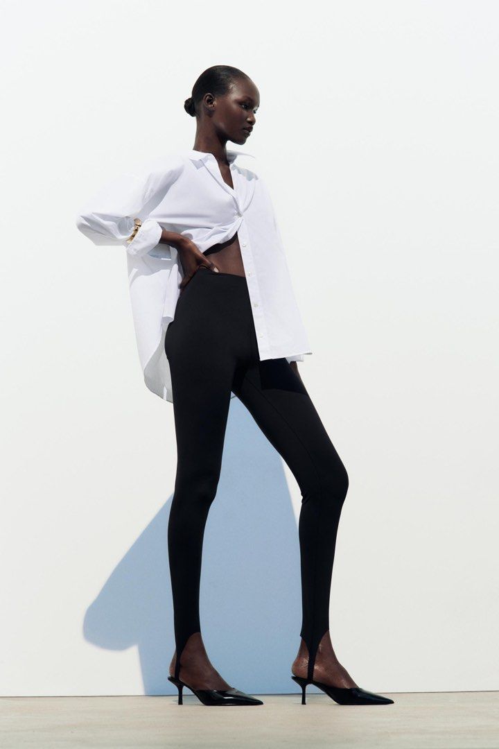 Zara stirrup leggings cheap