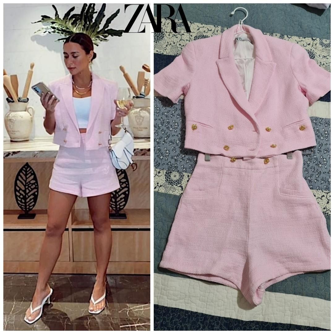 Blazer and shorts set zara shop