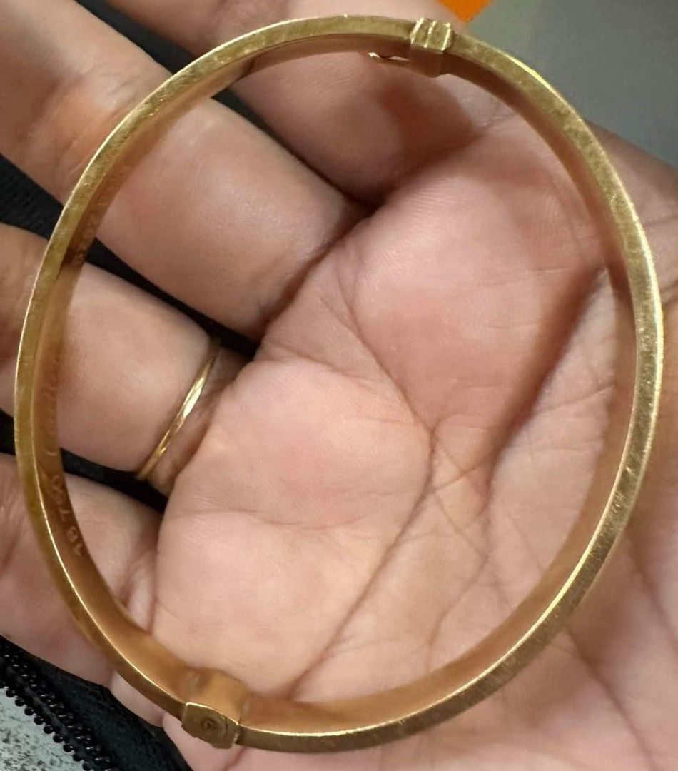 3850 LP per gram CARTIER BANGLE 18K SAUDI GOLD Women s Fashion Jewelry Organizers Bracelets on Carousell