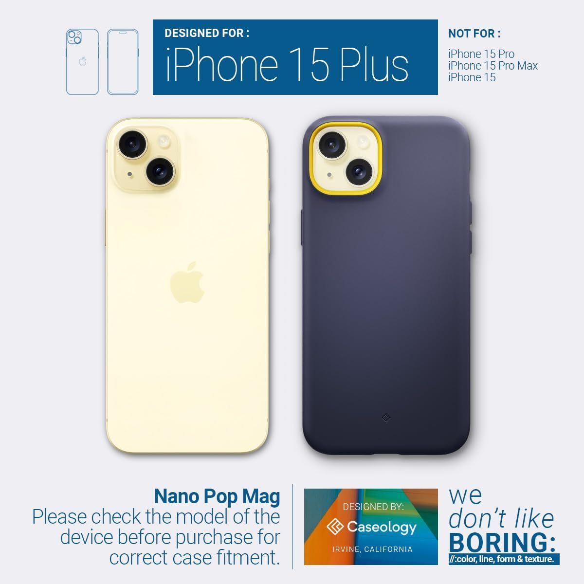 CASEOLOGY Nano Pop Mag Case Compatible with iPhone 15 Plus Case