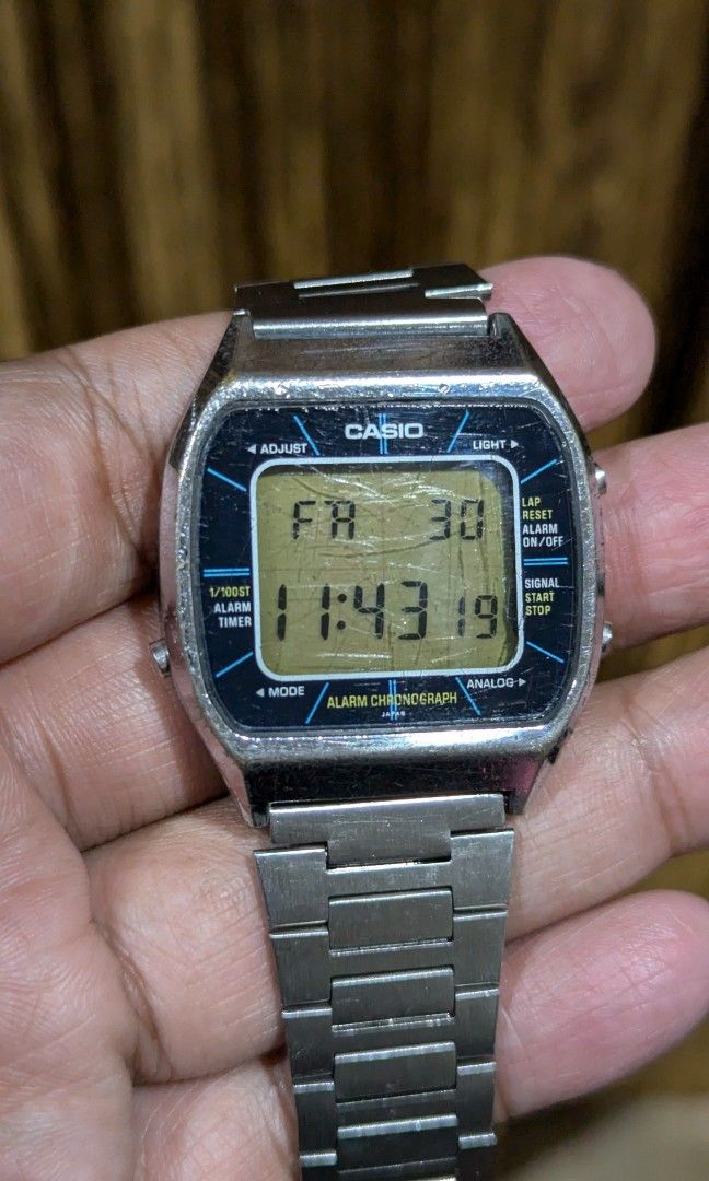 Casio Vintage Blue Thunder A 201 Collector s Item Men s Fashion Watches Accessories Watches on Carousell