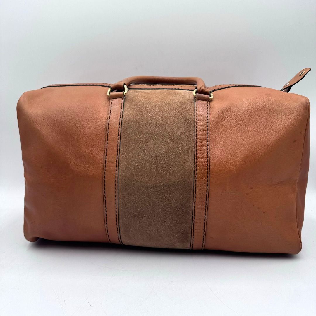Christian Dior Vintage Leather Suede Duffel Boston Bag Luxury Bags Wallets on Carousell