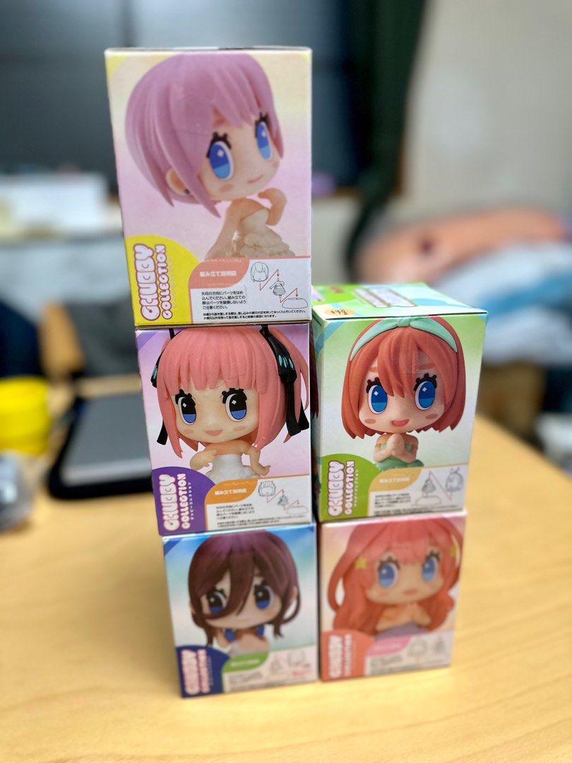 たぬき 希少 CHUBBY Collection 玩具 興趣及遊戲, 五等分的花嫁一套5隻, コミック・アニメ