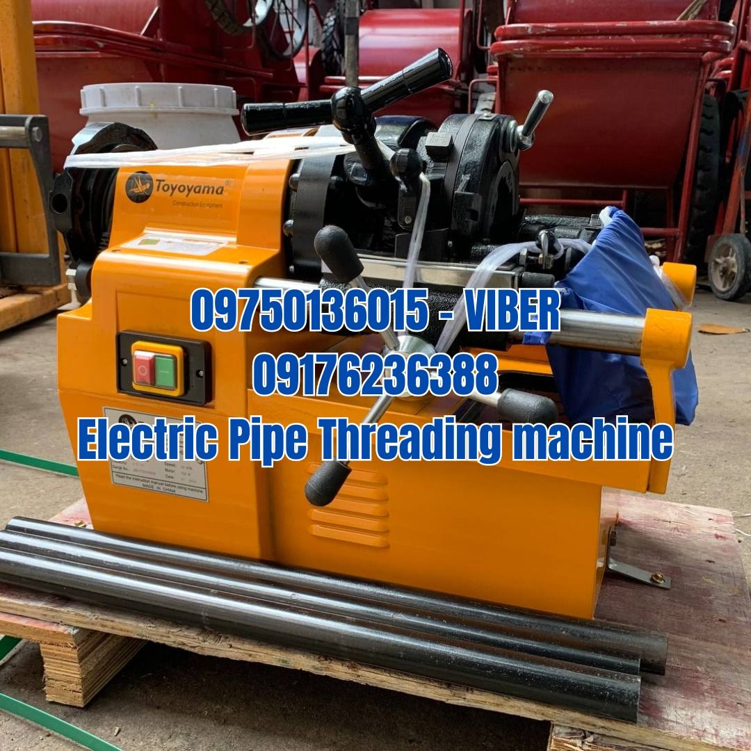 Electric Pipe Threading Machine (Category: Industrial Equipment) located in Caloocan City. Submitted by gyucheolprincess (Listing ID 1322798919, Image 1). Description: 𝙏𝙖𝙠𝙚𝙯𝙤 𝙄𝙣𝙙𝙪𝙨𝙩𝙧𝙞𝙖𝙡 𝙎𝙪𝙥𝙥𝙡𝙮 𝐊𝐢𝐧𝐝𝐥𝐲 𝐂𝐚𝐥𝐥/𝐌𝐞𝐬𝐬𝐚𝐠𝐞 𝐮𝐬 𝐟𝐨𝐫 𝐲𝐨𝐮𝐫 𝐪𝐮𝐞𝐬𝐭𝐢𝐨𝐧𝐬 𝐚𝐧𝐝 𝐨𝐭𝐡𝐞𝐫 𝐢𝐧𝐪𝐮𝐢𝐫𝐢𝐞𝐬. ITEM: Electric Pipe Threading Machine CODE: TOYOTY50 SPECS: 1/2”-2" 𝐀𝐋𝐋 𝐏𝐑𝐈𝐂𝐄𝐒 𝐀𝐑𝐄 𝐒𝐔𝐁𝐉𝐄𝐂𝐓 𝐓𝐎 𝐂𝐇�