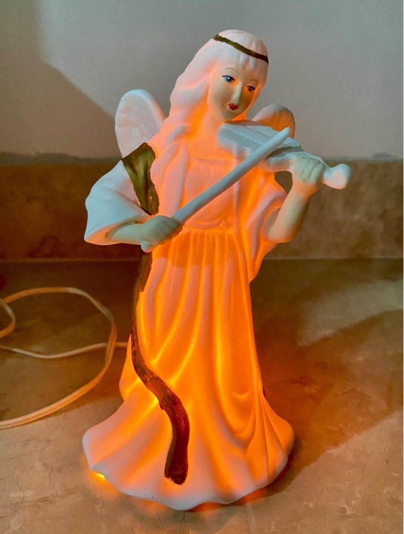 Elysian Angel Figurine w/ Light (Category: Other Home Decor) located in Quezon City. Submitted by hellodiva (Listing ID 1322804009, Image 2). Description: Elysian Angel w/ Light Comes with Box Working Light Bulb Size: 8” height, 5” diamater No issues 10/10 condition 📌If it’s posted, it’s still available ❌No Bogus Buyers Please!.