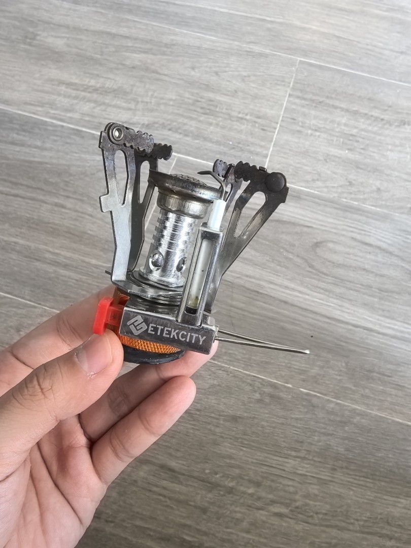 Etekcity ultralight portable outdoor backpacking camping stove with piezo ignition outlet