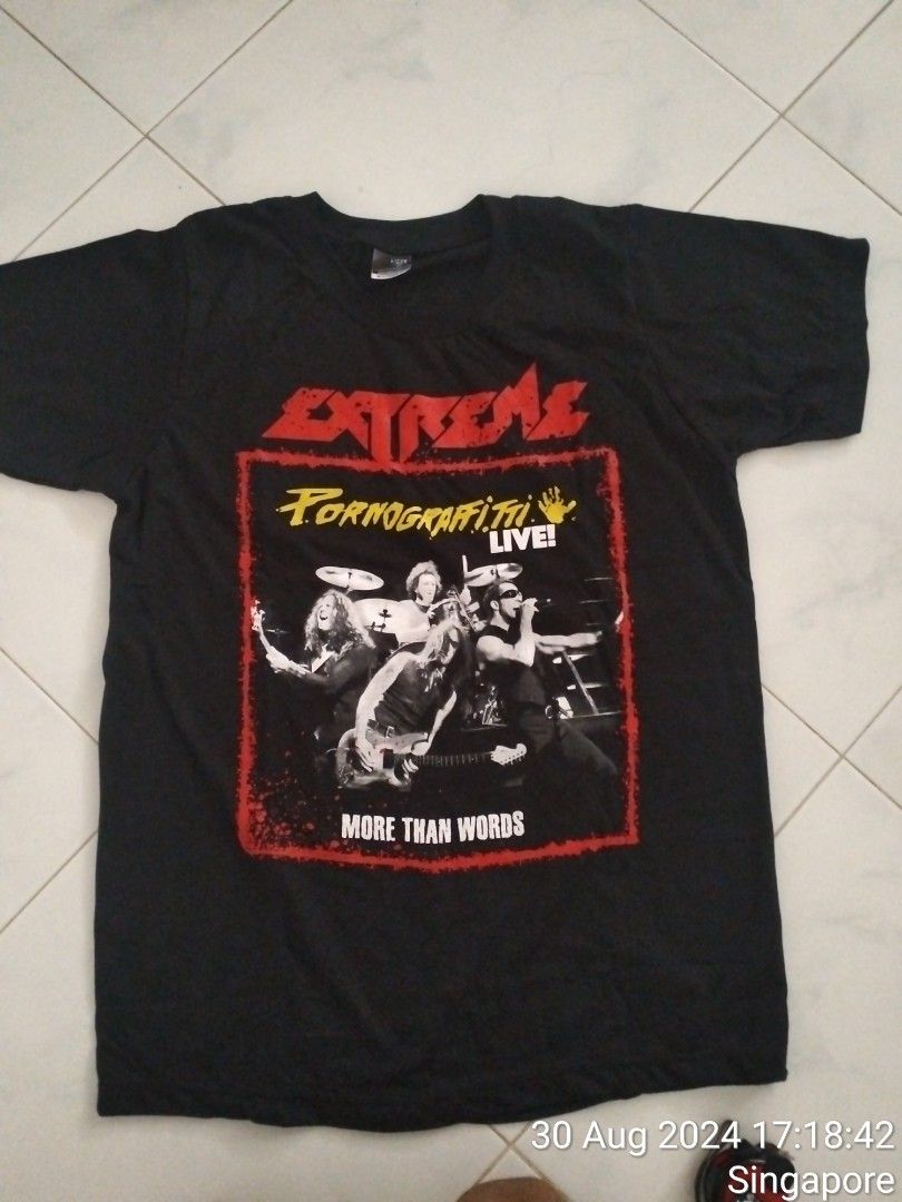 EXTREME (Category: Tshirts & Polo Shirts) located in Singapore. Submitted by shelter. (Listing ID 1322821621, Image 3). Description: Size Tag says XL. but it is between size "M" and "L" Pit to pit. 20.8" Length. 29" price include postage..