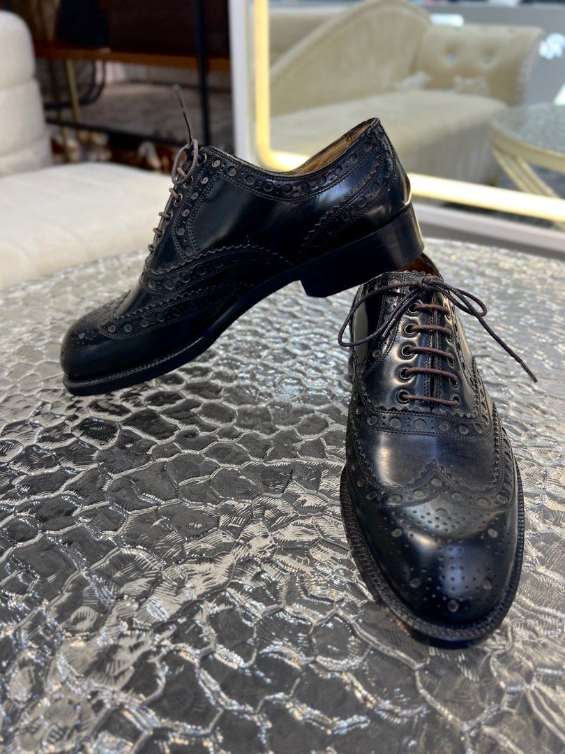 Fast Deal Rare Cole Haan Werner Shoes 10D Hand Made in Italy Black Wingtip Brogues Men s Fashion Footwear Casual shoes on Carousell