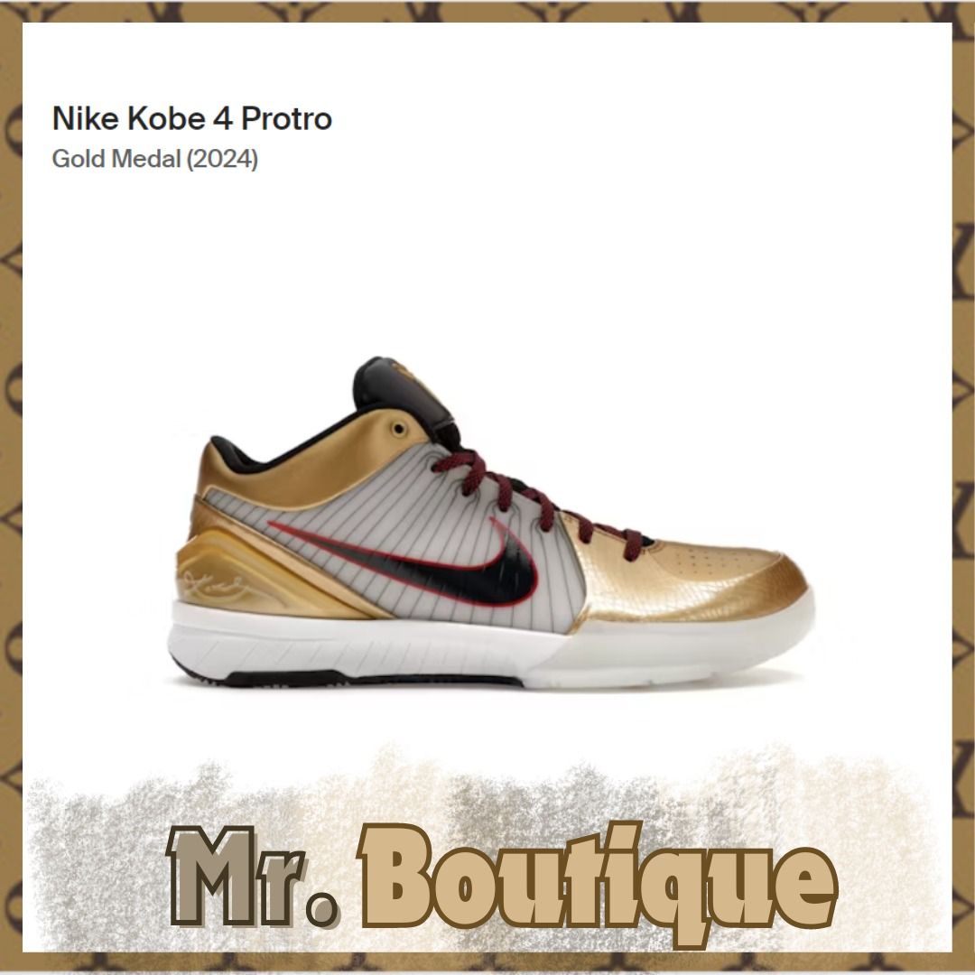 FULL SIZE RUN Kobe 4 Protro Gold Medal 2024