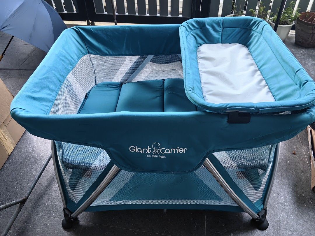Giant Carrier Playpen Crib Babies Kids Baby Nursery Kids Furniture Cots Cribs on Carousell