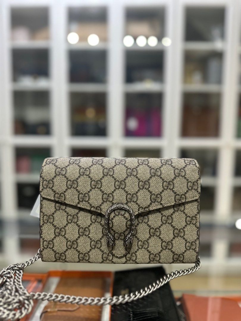 Gucci GG Supreme Dionysus Wallet on Chain