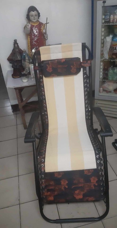 hEAVY DUTY FOLDING RECLINING CHAIR (Category: Chairs) located in Manila. Submitted by 1980topertiu (Listing ID 1322880864, Image 3). Description: 🆕 hEAVY DUTY FOLDING RECLINING CHAIR🆕 ✅High grade quality materials ✅Square metal base ✅Capacity 350 kgs ✅Reclining chair & folding bed in one ✅Great for INDOOR & OUTDOOR activities ✅Easy to use and easy to fold 💰CASH ON DELIVERY💵 ✅AVAILABLE FOR PICK-UP ✅BIG DISCOUNT FOR BULK ORDERS 🔶FEEL FREE TO M