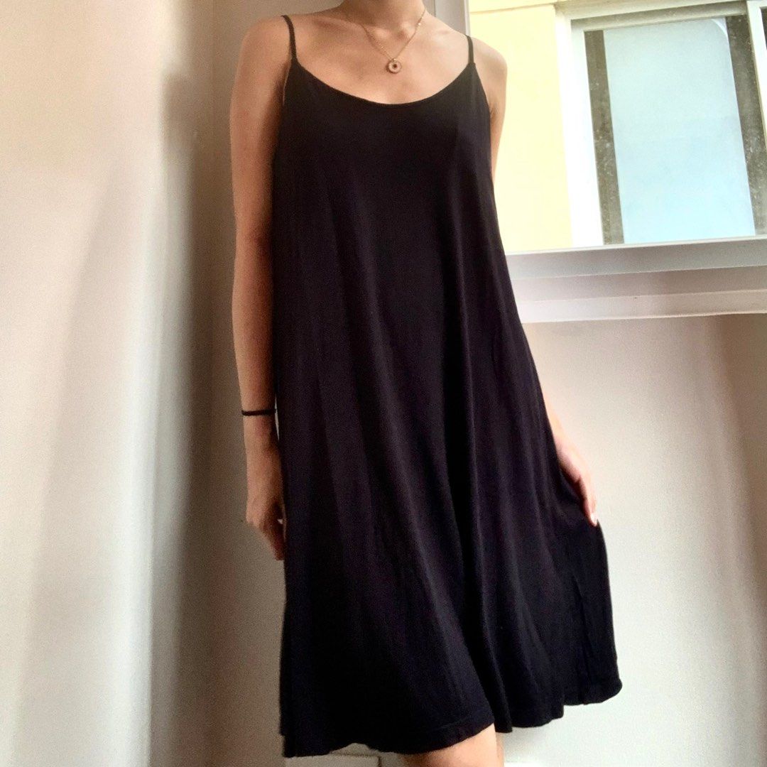 H&m black summer dress store