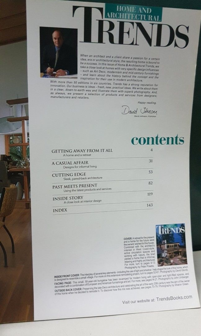 Home And Architectural Trends (Category: Magazines) located in Quezon City. Submitted by whizdepot (Listing ID 1320101130, Image 3). Description: Home And Architectural Trends Preloved Book Good Condition.