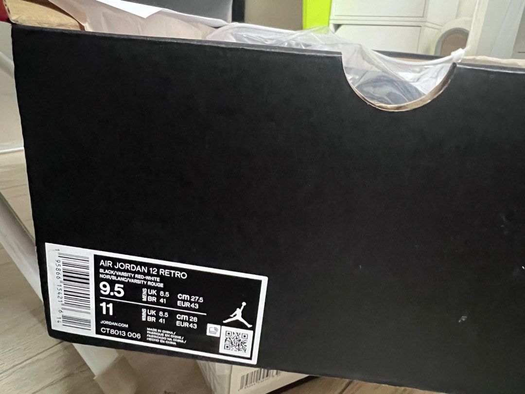 Jordan 12 Retro Playoffs 2022 us 9.5 Carousell